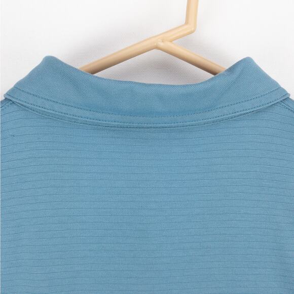 travisMathew Pima Cotton Blend Polo Men's XL Blue Short Sleeve 3-Button Logo - Picture 8 of 10